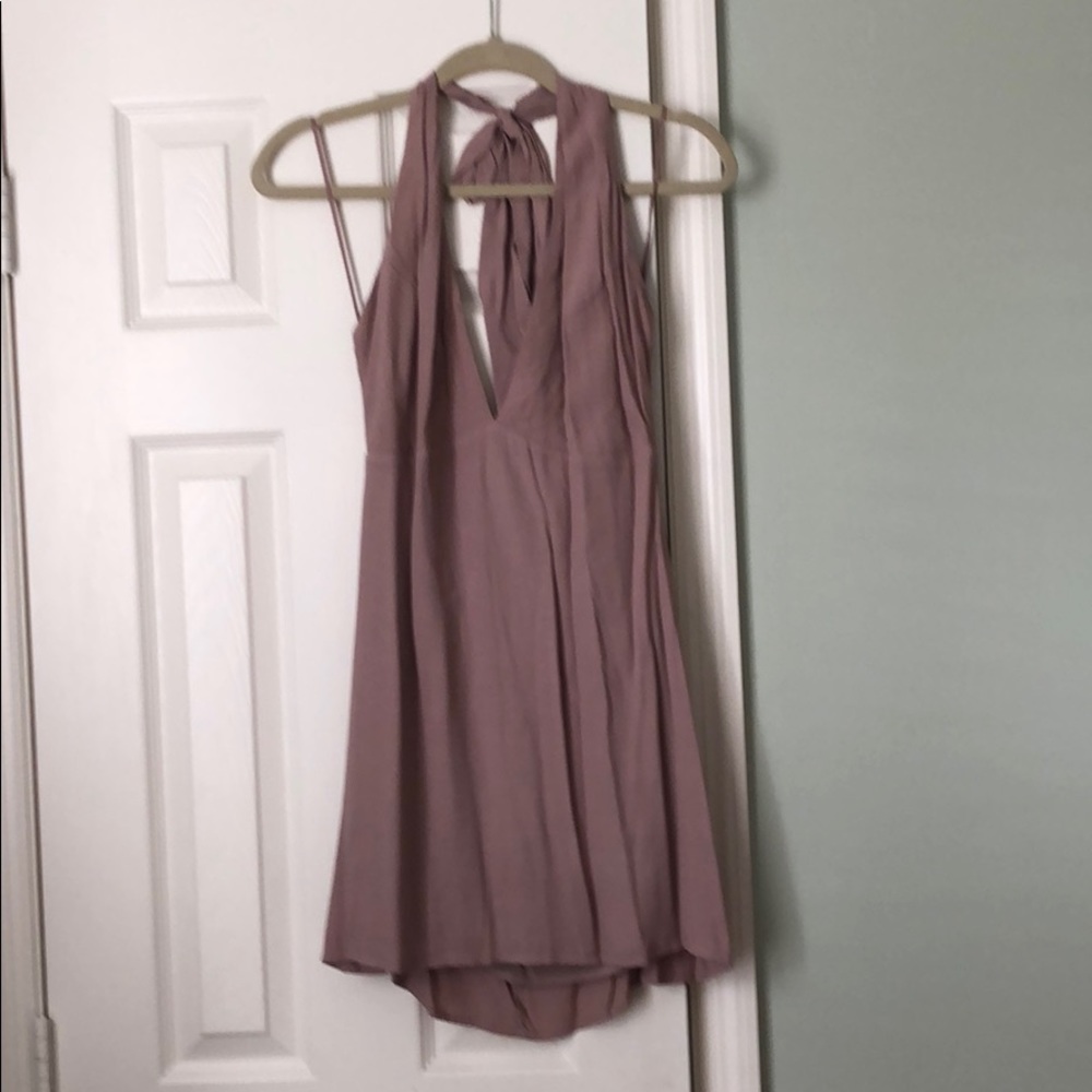Mauve halter dress